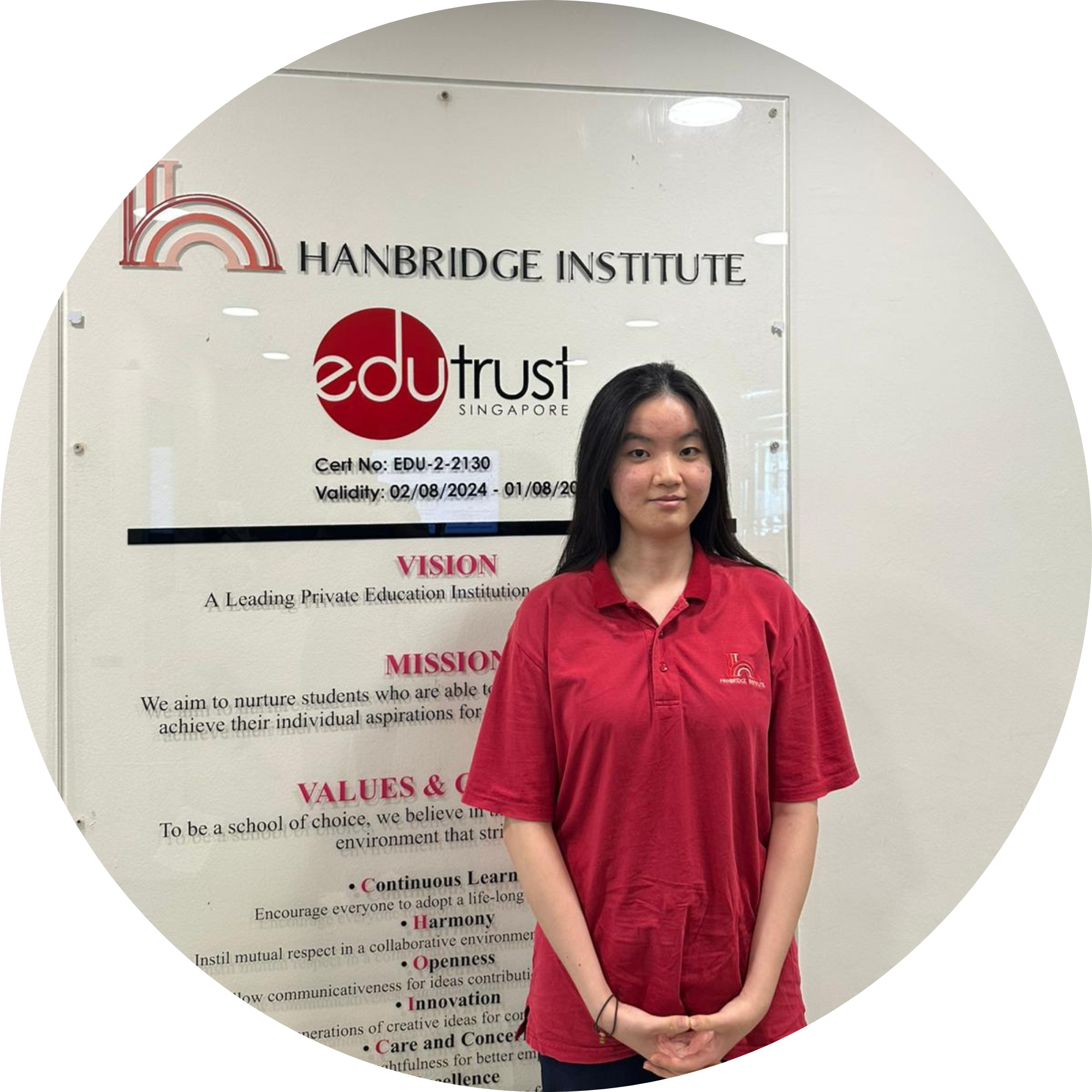 Chinese student Yang Ziqi shares her GCE O-Level experience at Hanbridge Institute