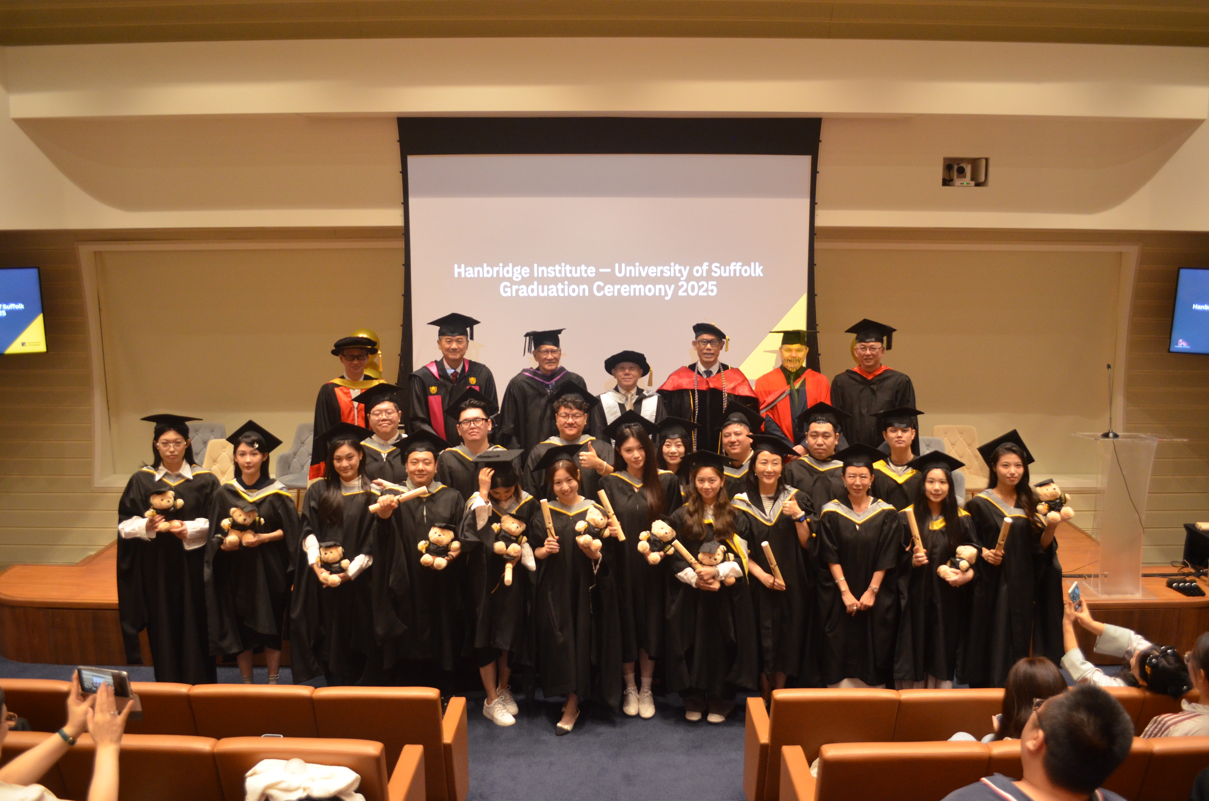 Graduates and guests at Hanbridge Institute