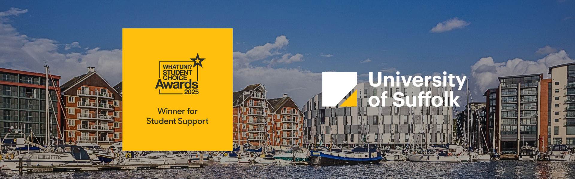 Official partner University of Suffolk UK logo for BA Hons Business Management at Hanbridge Institute.