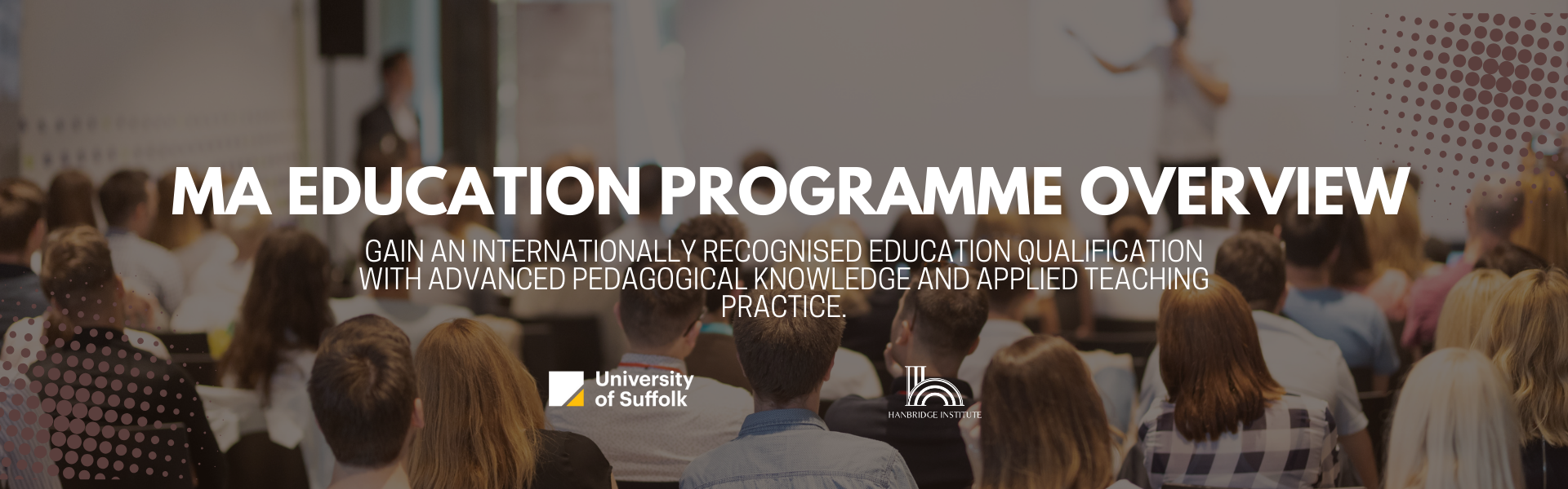 MA Education Singapore University of Suffolk programme for leadership and inclusive practice.