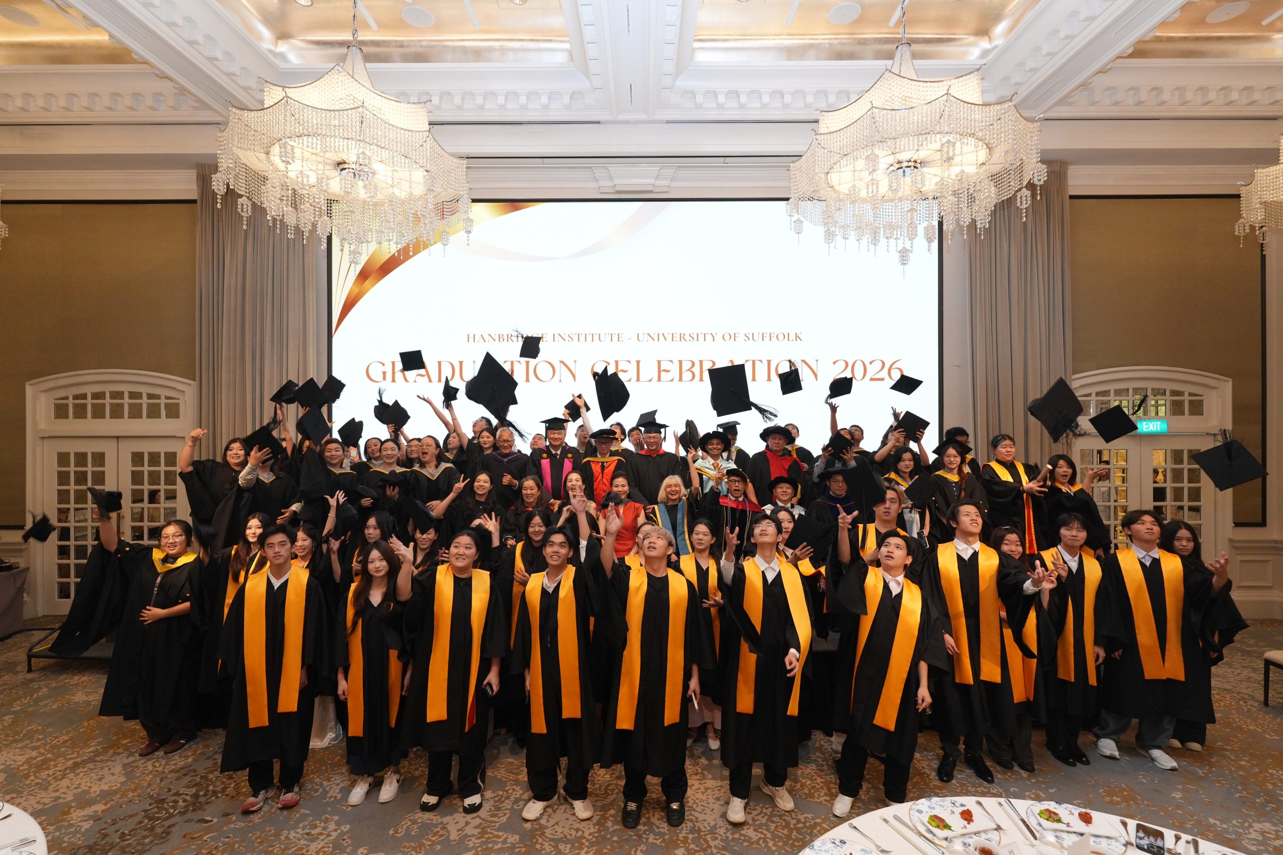 Hanbridge Institute Graduation 2026 and 25th Anniversary Celebration at Raffles Hotel Singapore